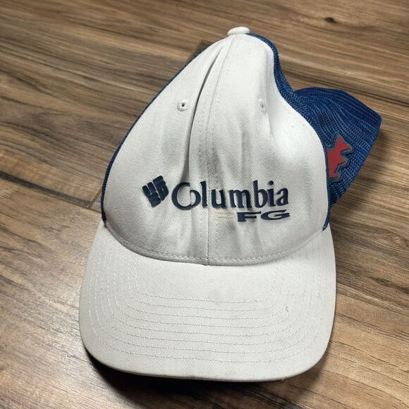 Columbia Hat unisex adult PFG Mesh Fish Flag Ball Cap Outdoor Read‎ - Picture 1 of 6